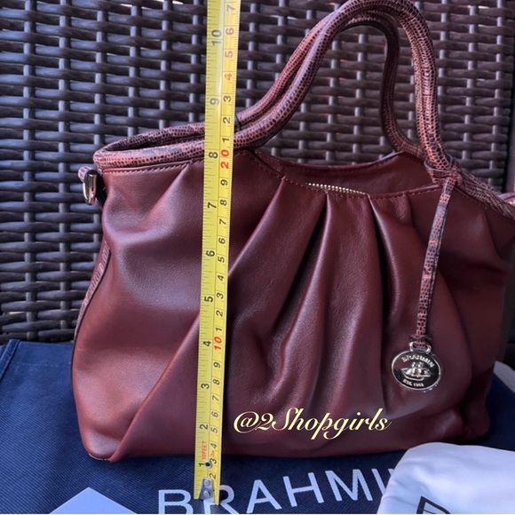 NWT HTF Brahmin Small Elaine Pecan Haiku Satchel - Picture 10 of 16